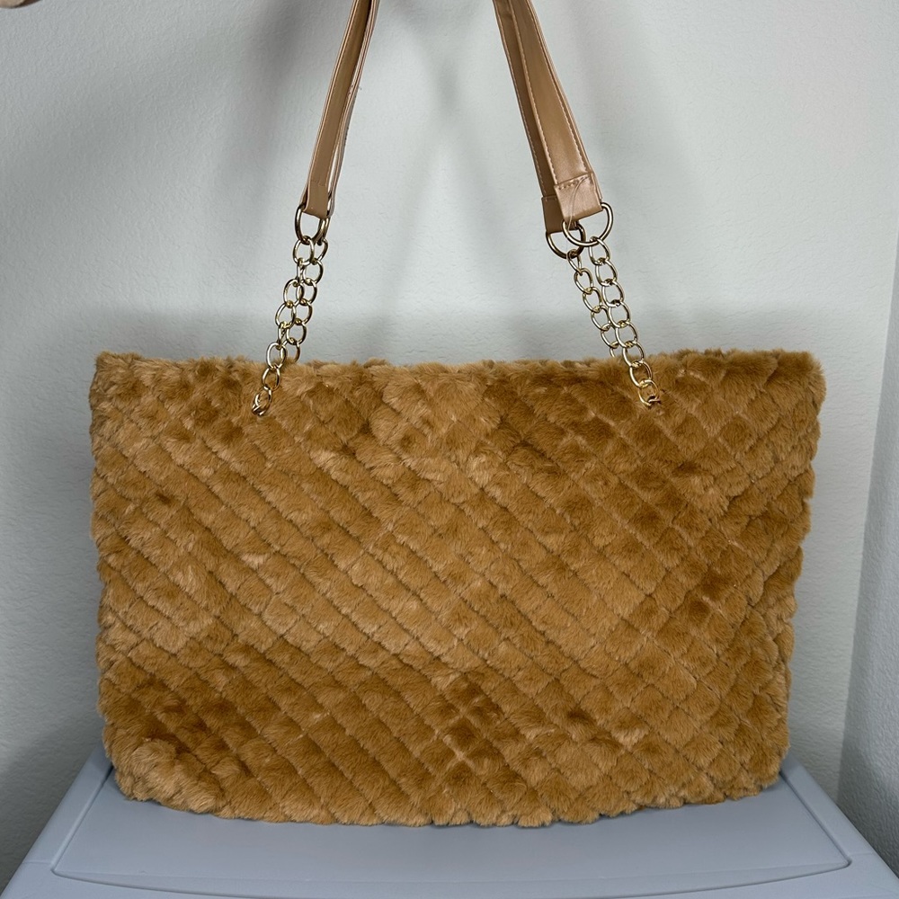 Golden Brown Tote Purse